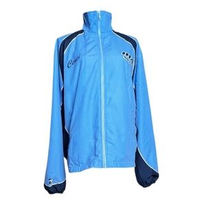 Men's IHA Soccer Blue Eagles Team Windbreaker Jacket Size S Pre-owned